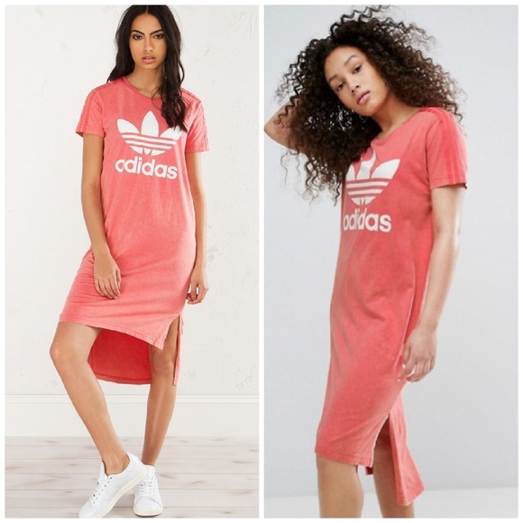 pink adidas dress